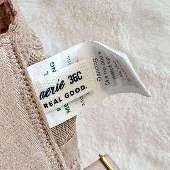 NWT Aerie Real Power Paisley Lace Strappy Balconette Bra - 36C - Picture 5 of 9